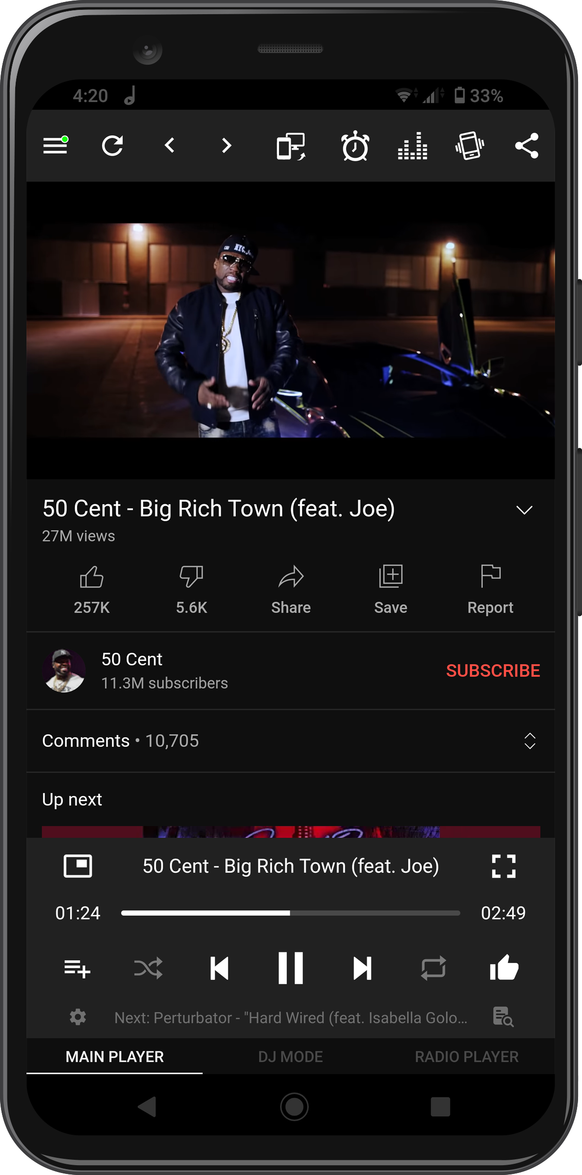 Android screenshot preview