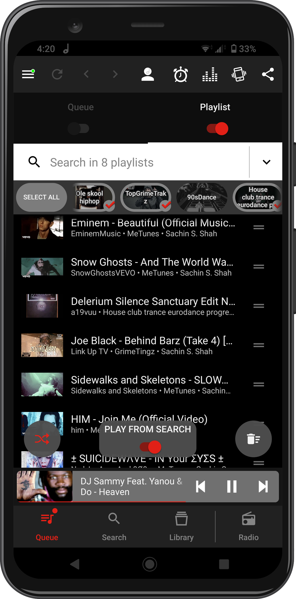 Android screenshot preview