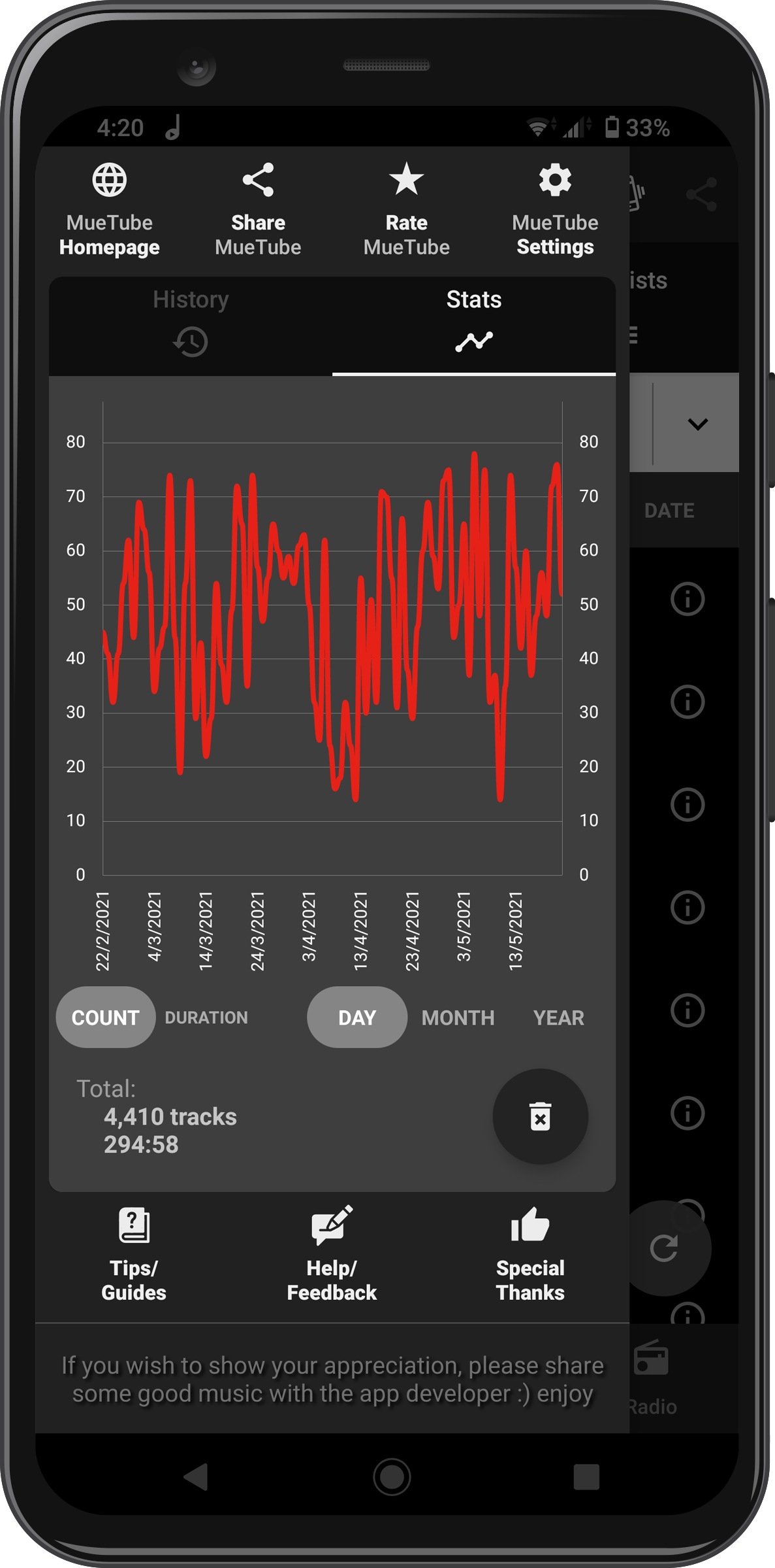Android screenshot preview