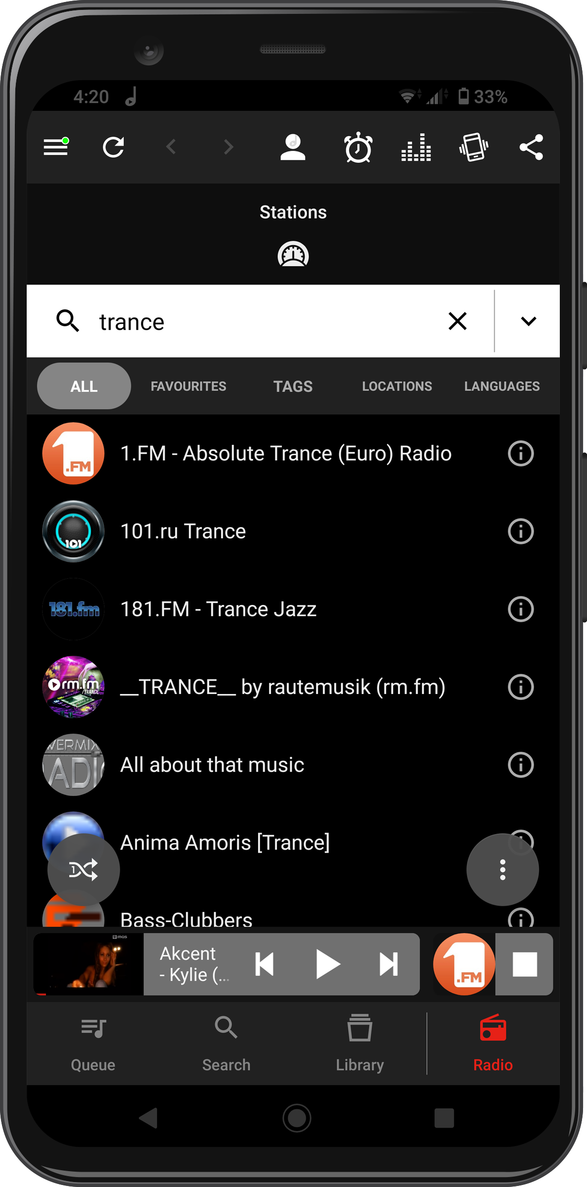 Android screenshot preview