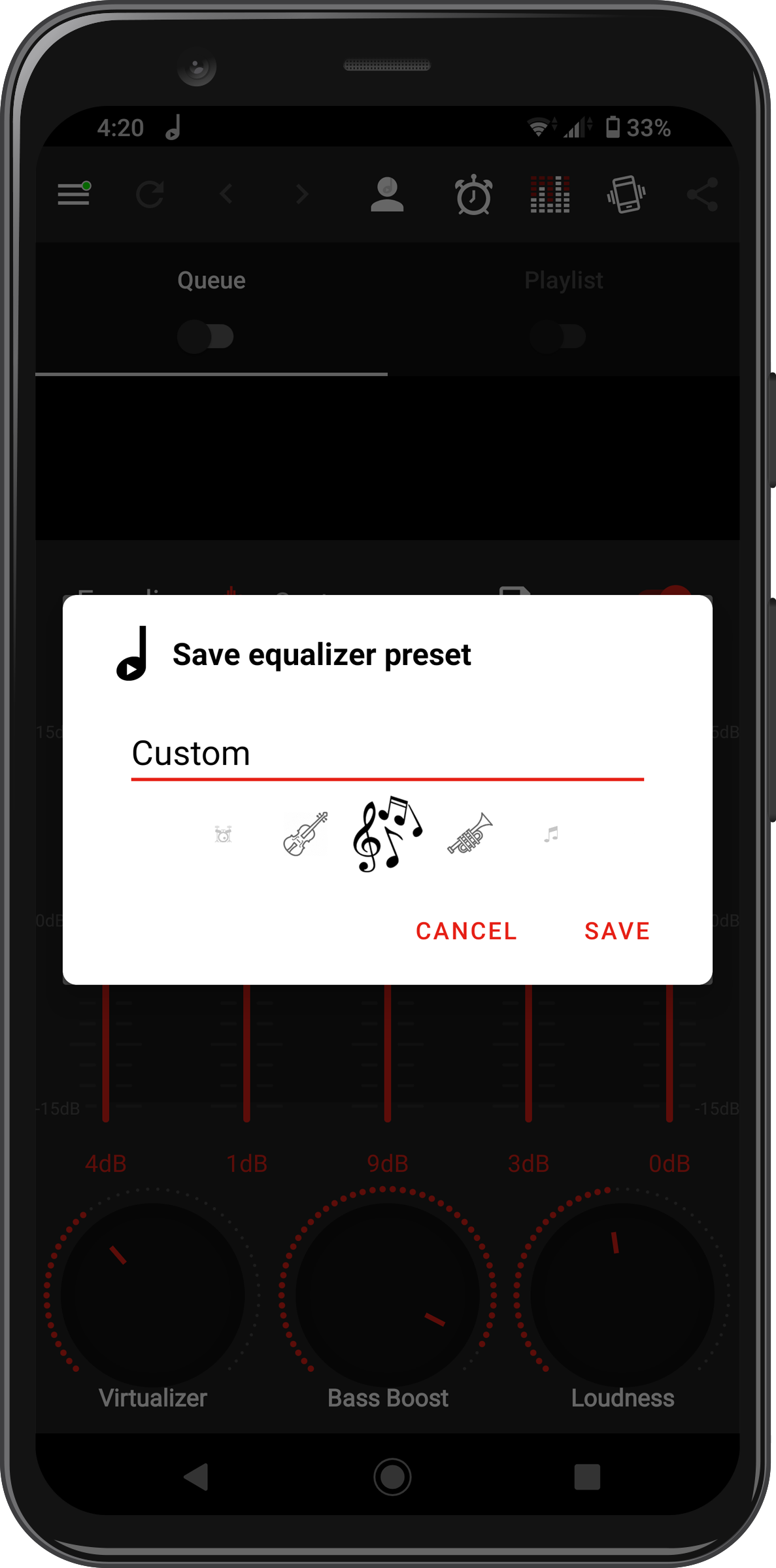 Android screenshot preview