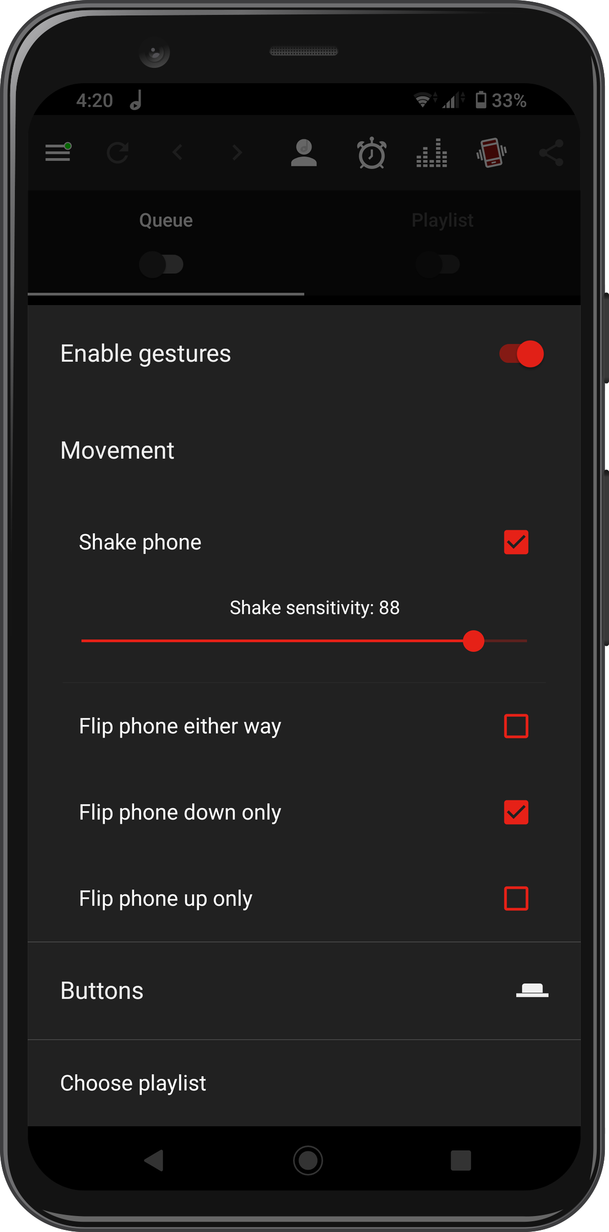 Android screenshot preview
