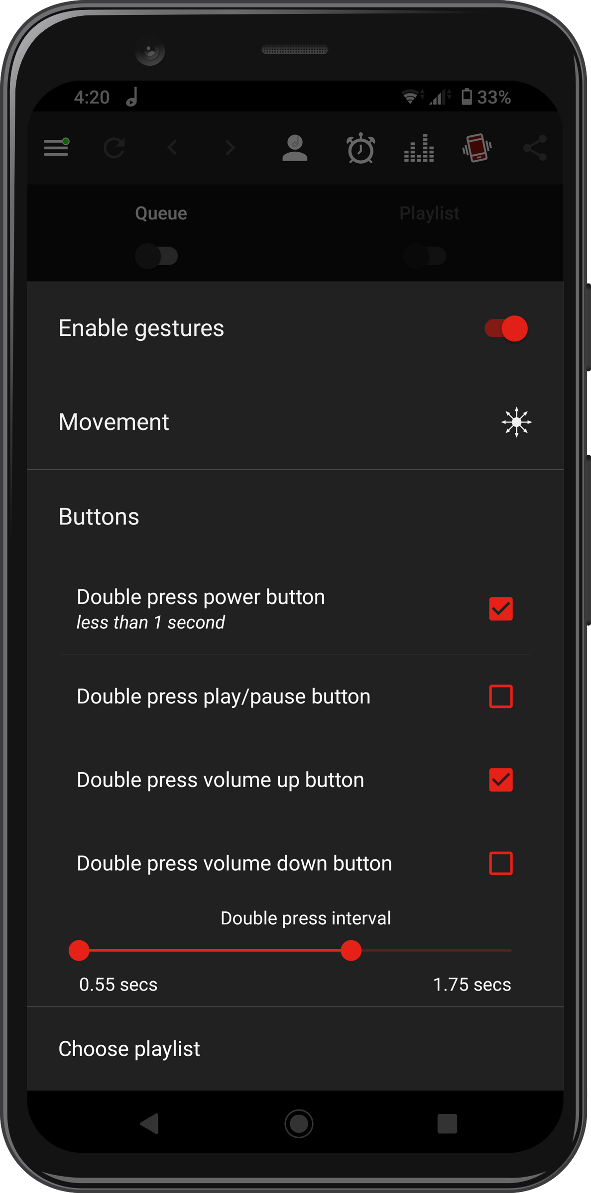 Android screenshot preview