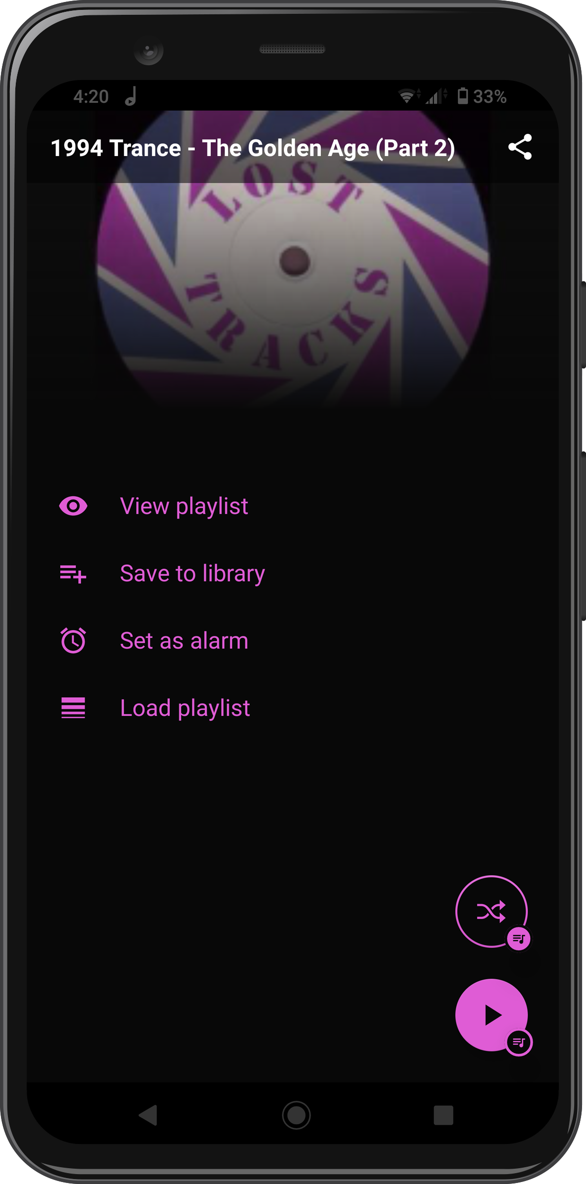 Android screenshot preview